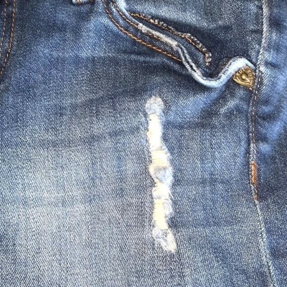 Kut From The Kloth Kelly Short Denim Cutoff Distressed Jean Shorts Size 0 - Picture 5 of 9